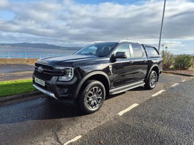 Ford Ranger Pick Up Double Cab Wildtrak 2.0 EcoBlue 205 Auto Pick Up Diesel Black at McMillan Motors Greenock