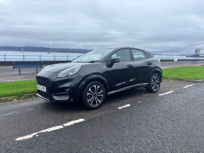 Ford Puma 1.0 EcoBoost Hybrid mHEV ST-Line 5dr Hatchback Petrol Black at McMillan Motors Greenock